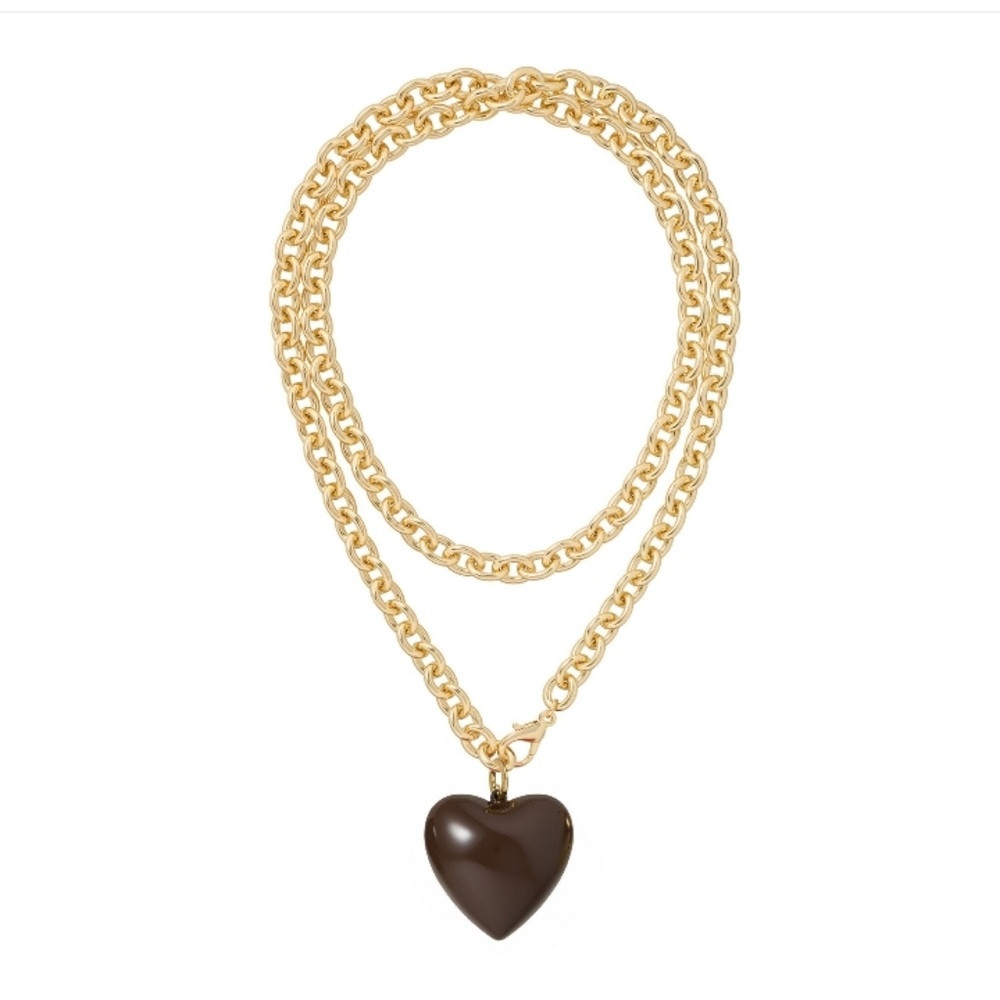 Roxanne Assoulin The Big Puffy Heart Charm Necklace